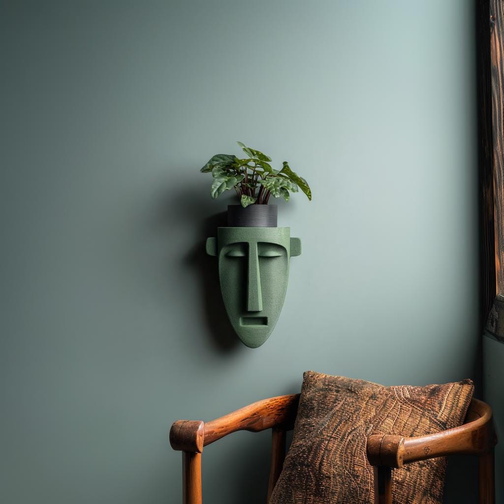 Alternate product view of 3D Printed Long Face Wall Shelf.