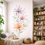 Additional product detail of Watercolor Lily Wall Decal.