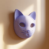 Product gallery view of 3D Printed Minimal Cat Face Wall Decor.