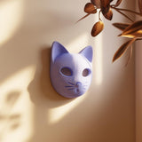 Alternate product view of 3D Printed Minimal Cat Face Wall Decor.