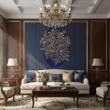 Alternate product presentation of Gold Filigree Orchid Decal.
