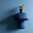 3D printed modern mushroom wall shelf with rounded cap display ledge