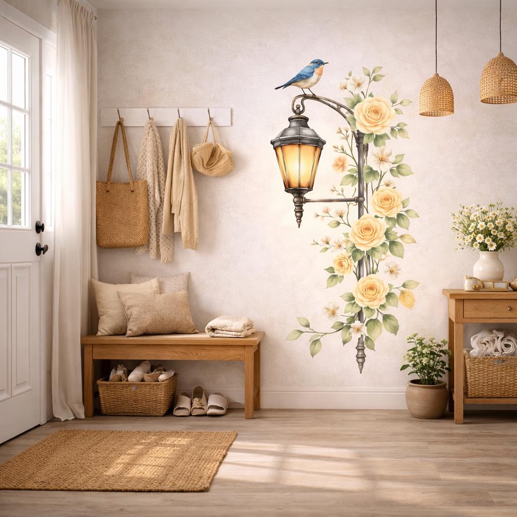 Alternate gallery view of Floral Street Lamp Decal.