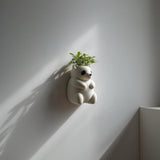 Alternate product view of 3D Printed Panda Wall Planter.