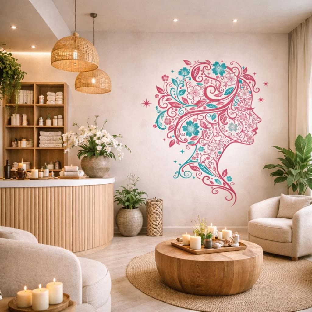 Sea Turtle Wall Decal displayed in a room setting.