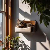 Alternate product view of 3D Printed Minimal Wall Cat Bed Shelf.