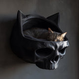 3D Printed Skull Wall Cat Bed shown in the product image.