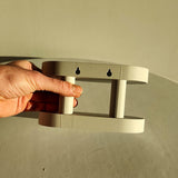 Alternate product presentation of 3D Printed Minimal Double Wall Shelf.