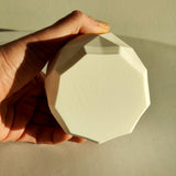 Product presentation view of 3D Printed Faceted Brush and Pen Holder.