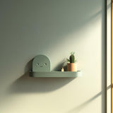 Product gallery view of 3D Printed Smiling Character Wall Shelf.