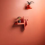 Alternate product view of 3D Printed Character Face Wall Shelf.