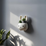 Alternate product view of 3D Printed Bunny Planter Wall Shelf.
