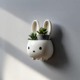 Product gallery view of 3D Printed Bunny Planter Wall Shelf.