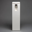3D printed cat window tower memorial urn with recessed cat figure and fitted lid