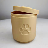 Product display view of Cylindrical Pet Memorial Urn.