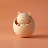 Product gallery view of 3D Printed Kawaii Cat Orb Memorial Urn.