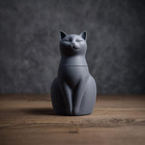 Product gallery view of 3D Printed Serene Cat Memorial Urn.