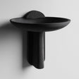 3D printed minimal bowl wall shelf with shallow catchall tray and vertical support