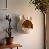 Alternate product view of 3D Printed Bunny Wall Cat Cave.