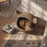 Product gallery view of 3D Printed Horned Cat Cave Bed.