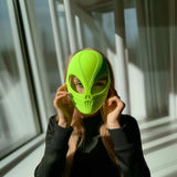 Alternate product view of 3D Printed Futuristic Alien Costume Mask.