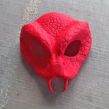 Additional product view of 3D Printed Snake Demon Mask.