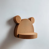 Product gallery view of 3D Printed Cute Bear Wall Shelf.