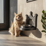 Product gallery view of 3D Printed Crown Wall-Mounted Pet Bowl Holder.