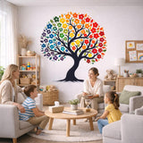Product gallery view of Rainbow Tree of Life Wall Vinyl Decal.