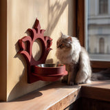 Product gallery view of Gothic Wall Pet Bowl Holder.