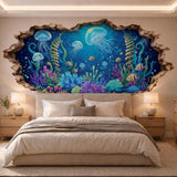Additional product view of 3D Underwater Wall Vinyl Decal.