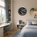 Alternate product view of Space Porthole Wall Vinyl Decal.