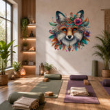 Product presentation view of Boho Fox Wall Vinyl Decal.