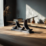 Product gallery view of 3D Printed Minimalist Magic Wand with Display Stand.