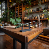 Alternate product view of 3D Printed Dragon Crocodile Magic Wand with Stand.