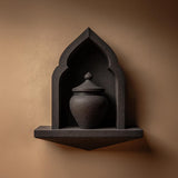 Product gallery view of 3D Printed Gothic Arch Memorial Wall Shelf with Urn.