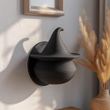 Alternate product presentation of 3D Printed Witch Hat Wall Shelf.