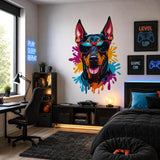 Product gallery view 12 of Cool Doberman Wall Vinyl Decal.