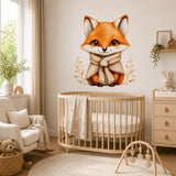 Product presentation view of Cute Fox Wall Vinyl Decal.