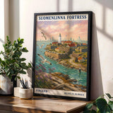 Additional product view of Suomenlinna Fortress Art Print Poster.
