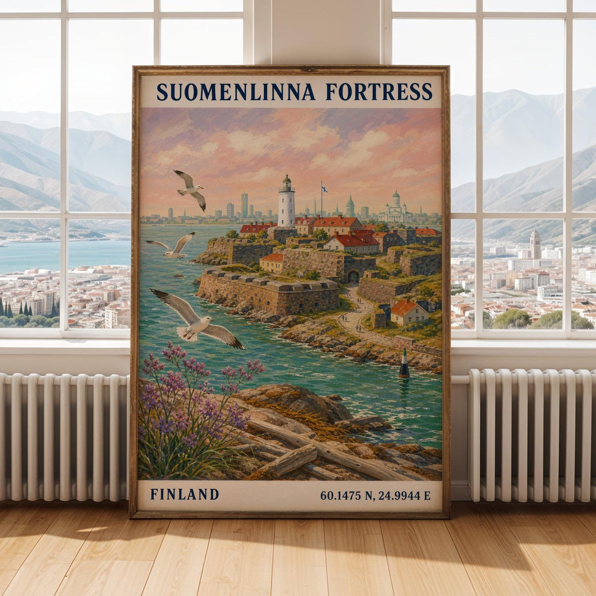 Product gallery view of Suomenlinna Fortress Art Print Poster.