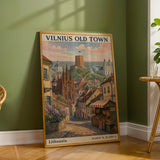 Product detail view of Vilnius Old Town Art Print Poster.