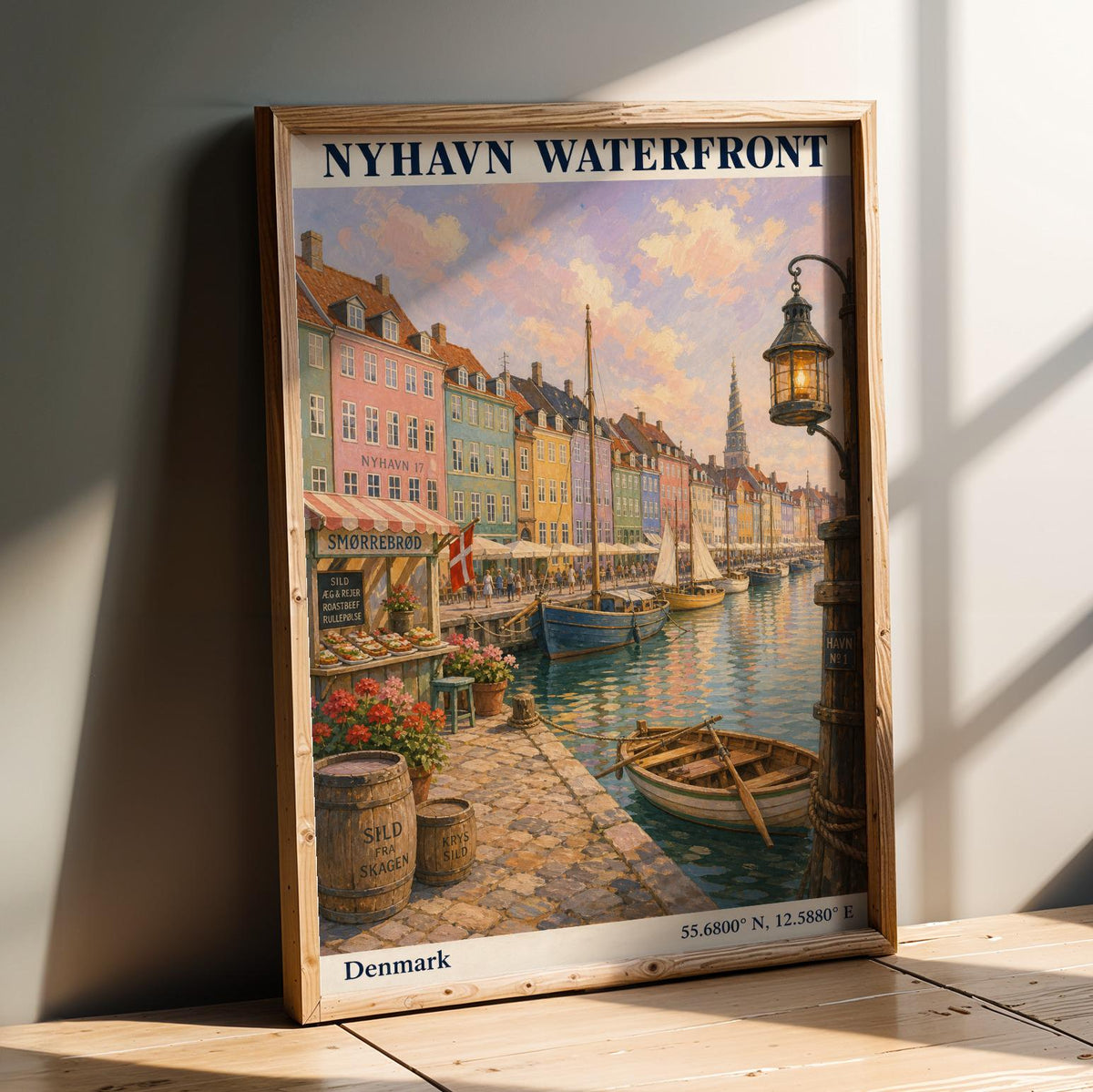Additional product detail of Nyhavn Copenhagen Travel Poster.