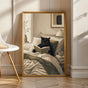 Product view of Bombay Cat Reading in Bed Poster.