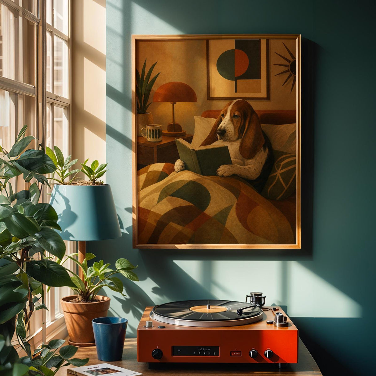 Product view of Basset Hound Poster.