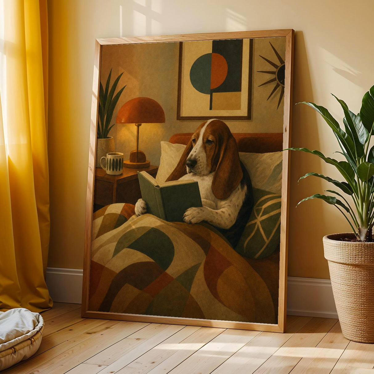 Alternate product view of Basset Hound Poster.