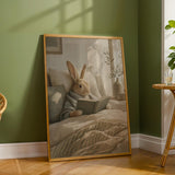 Additional product detail of Satin Rabbit Reading in Bed Poster.