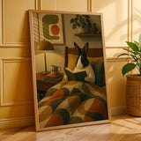 Additional product presentation of Dutch Rabbit Reading in Armchair Poster.