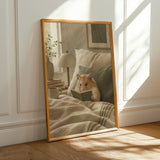 Alternate product presentation of Chinese Hamster Reading in Bed Poster.