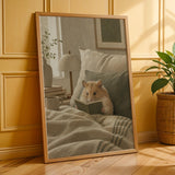 Additional product presentation of Chinese Hamster Reading in Bed Poster.